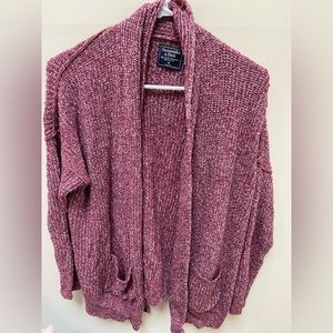 Abercrombie & Fitch knit open cardigan duster; M